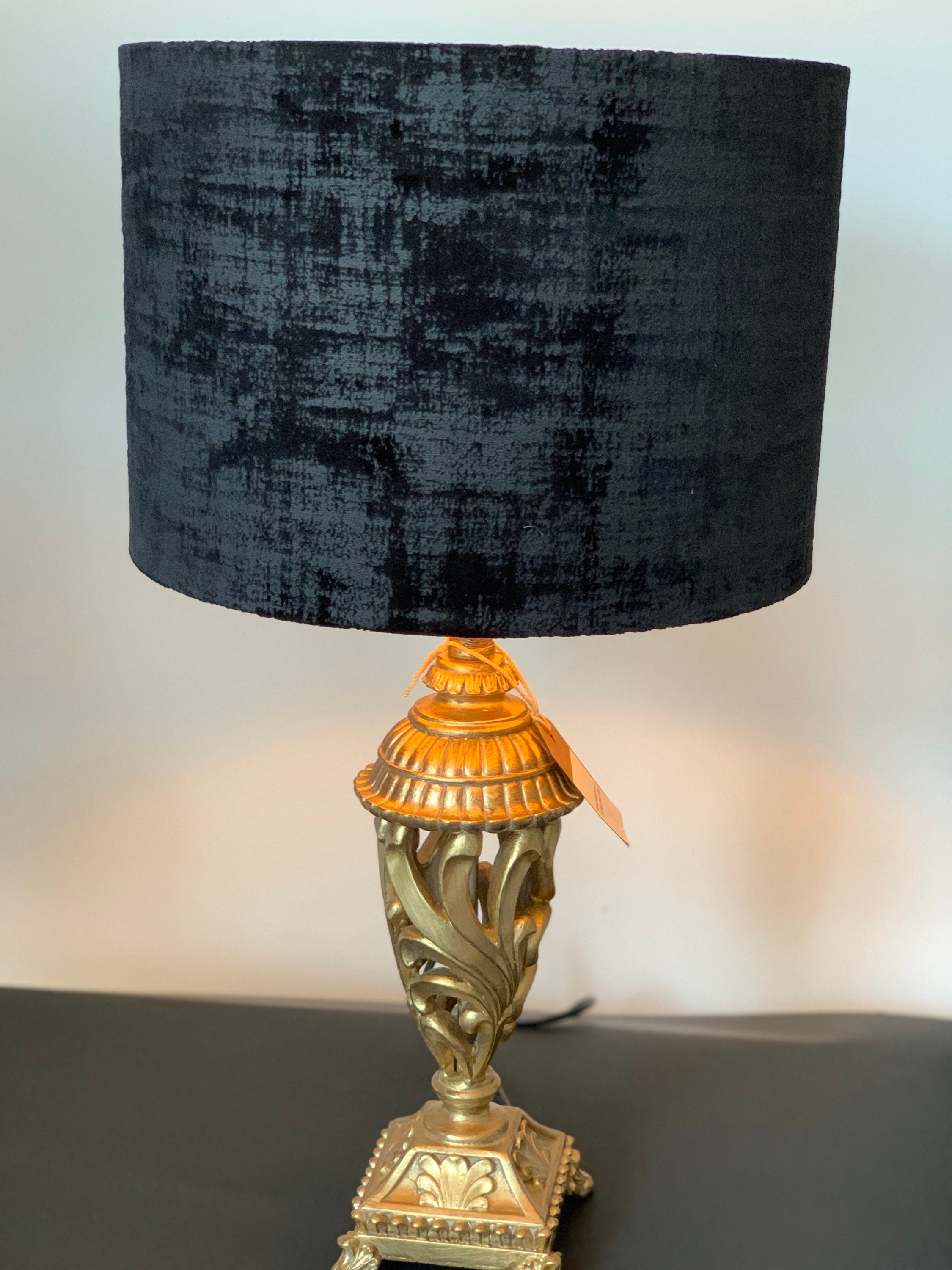 Vintage lamps. Gold table lamps. Gold lamps. Pair of lamps. Etsy