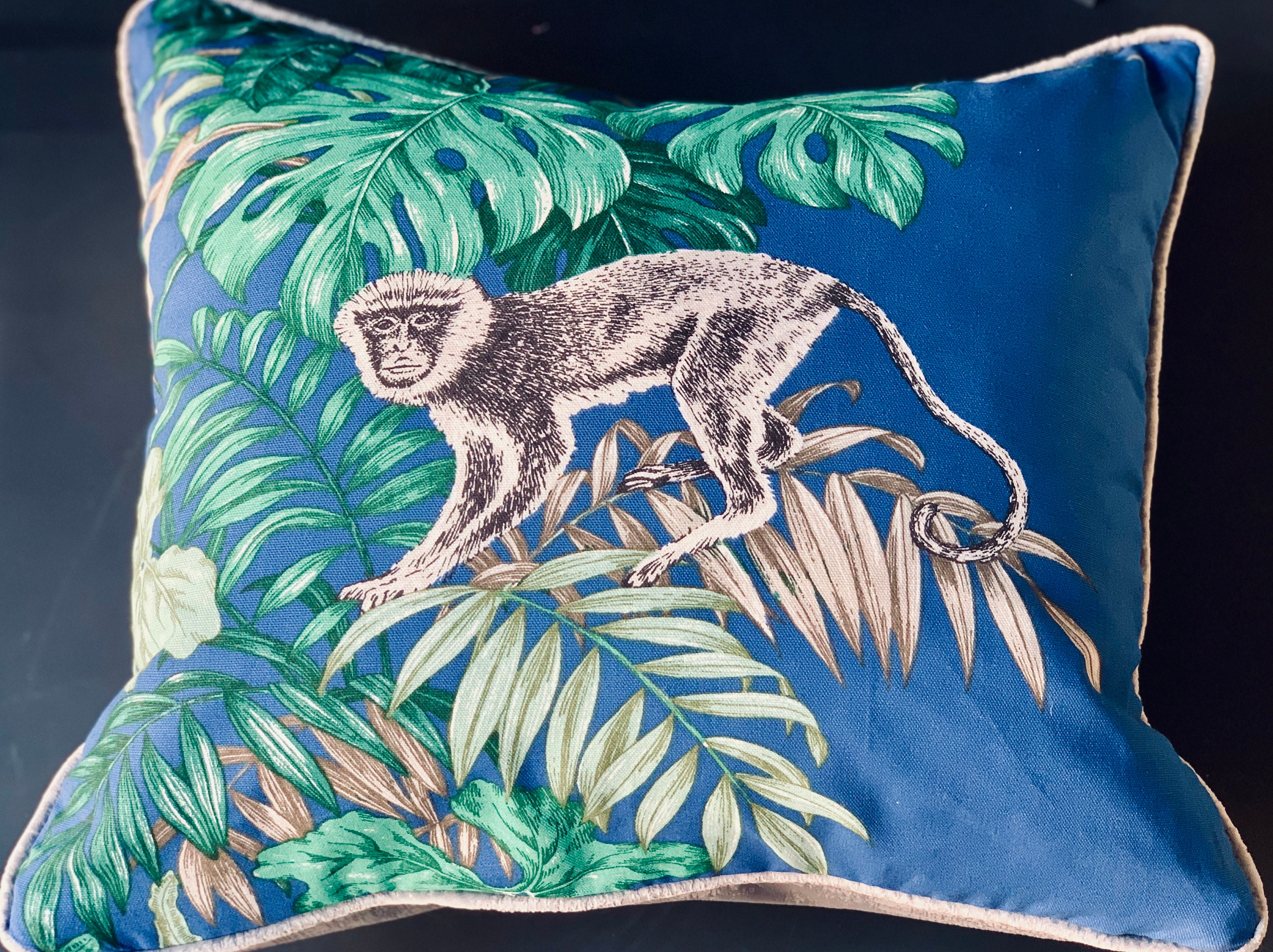 Patterned Cushion Velvet Cushion Blue Cushions Green Etsy Ireland