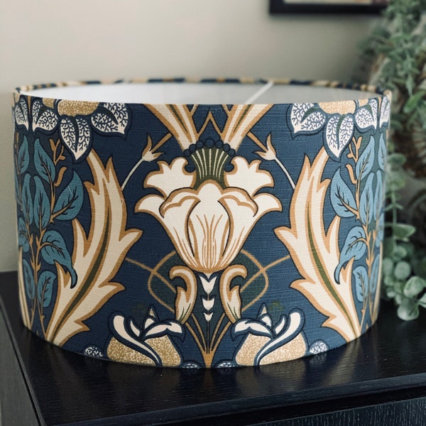 Navy Lamp Shade - Etsy