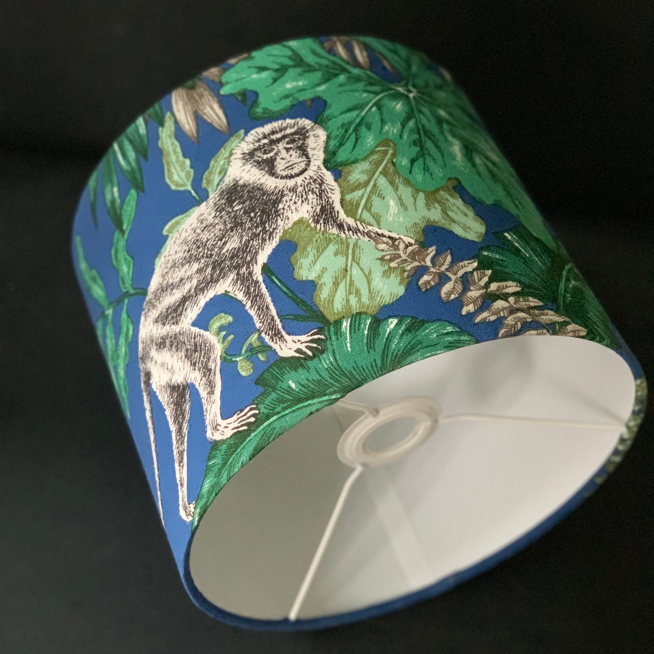 Tropical Lampshade. Blue Lampshade. Animal Print Lampshade. Etsy Ireland