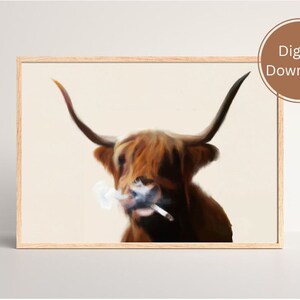 cow smoking cigarette Smoking Cow
