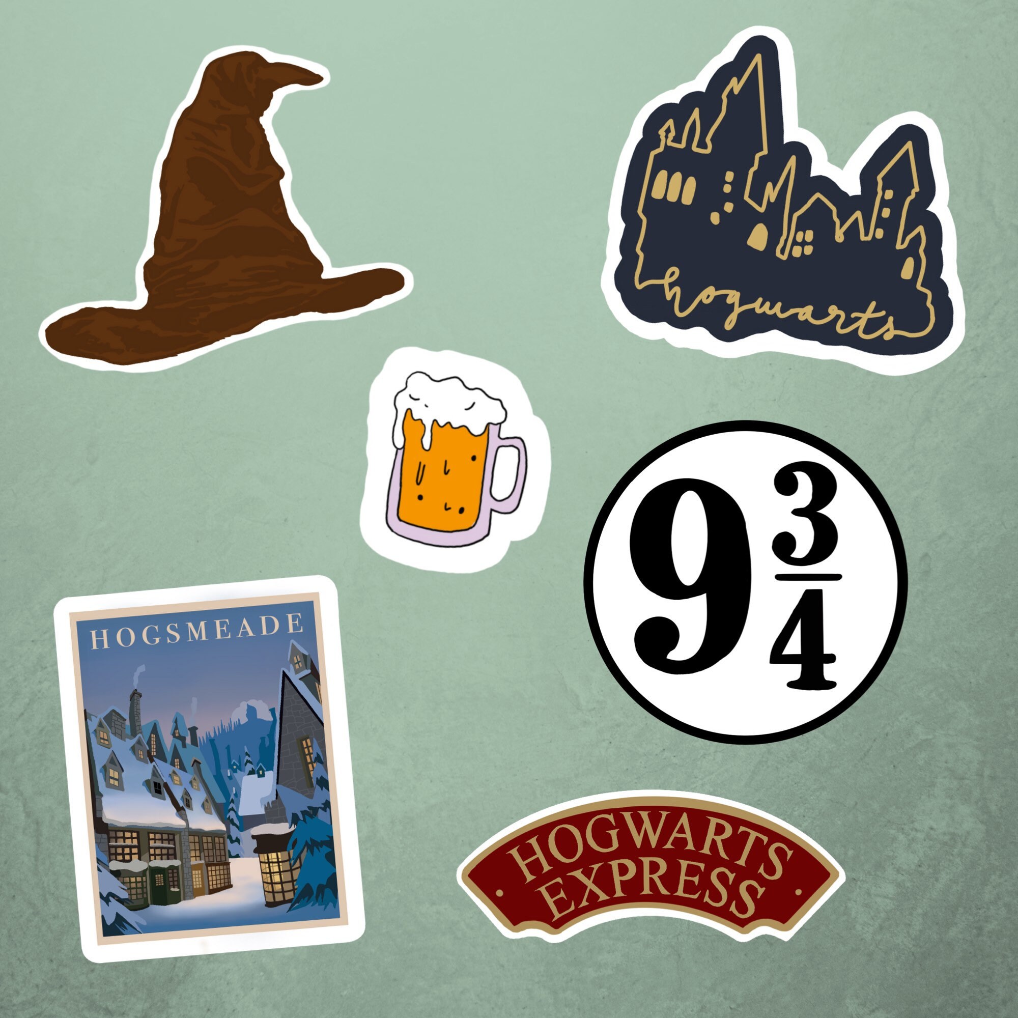 Harry Potter: Hogwarts Sticker Set | Etsy