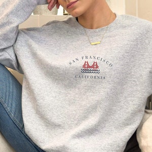 SAN FRANCISCO California Sweatshirt, Unisex Heavy Blend™ Crewneck Sweatshirt, City Crewnecks, Vintage Vibe Crewneck, Nautical, Gifts