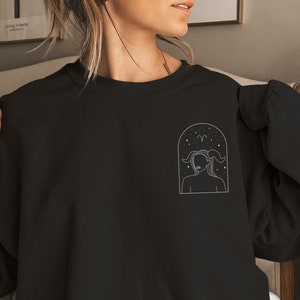 ARIES CREWNECK, Aries Sweatshirts, Unisex Heavy Blend™ Crewneck Sweatshirt, Zodiac Signs, Zodiac Gifts, Aries Gifts, Zodiac Sweatshirts