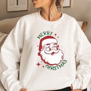 VINTAGE CHRISTMAS Sweatshirt, Unisex Heavy Blend Crewneck Sweatshirt, Retro Santa Pullover, Vintage Holiday Crewneck, Santa Sweater,Xmas Top