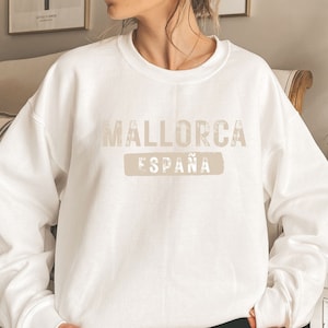 MALLORCA SPAIN Sweatshirt, Unisex Heavy Blend™ Crewneck Sweatshirt, Majorca, Espana Crewneck, Spain Pullover, Europe Sweatshirts