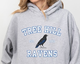 TREE HILL RAVENS Hoodie, Unisex Heavy Blend ™ Kapuzen-Sweatshirt, One Tree Hill, Tree Hill North Carolina, Oth Merch, Scott 23, Ravens, Nc