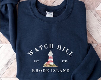 WATCH HILL Rhode Island, Watch Hill Crewneck, Unisex Heavy Blend™ Crewneck Sweatshirt, Rhode Island Sweatshirt, Nautical Aesthetic Shirts