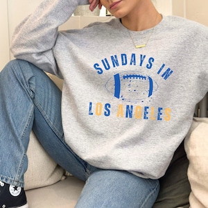 LOS ANGELES Football, LA Rams, Unisex Heavy Blend™ Crewneck Sweatshirt, Football Sunday Sweatshirt, Oversized Sweatshirt, Football Crewneck