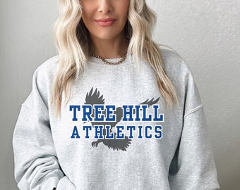 TREE HILL Athletics Crew Neck, Felpa girocollo unisex Heavy Blend™, OTH Merch, Tree Hill Ravens, Felpa Tree Hill, Regali One Tree