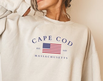 CAPE COD Crewneck, Sweat-shirt Massachusetts, Sweat-shirt Unisex Heavy Blend™ Crewneck, Nouvelle-Angleterre, Beachy Crewneck, Cadeaux Cape Cod