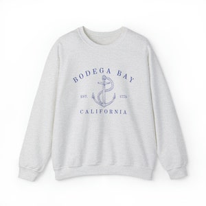BODEGA BAY California, Unisex Heavy Blend™ Crewneck Sweatshirt, San Fransisco Bay, Women's Crewnecks, Summer, Nautical Aesthetic Sweatshirt image 3