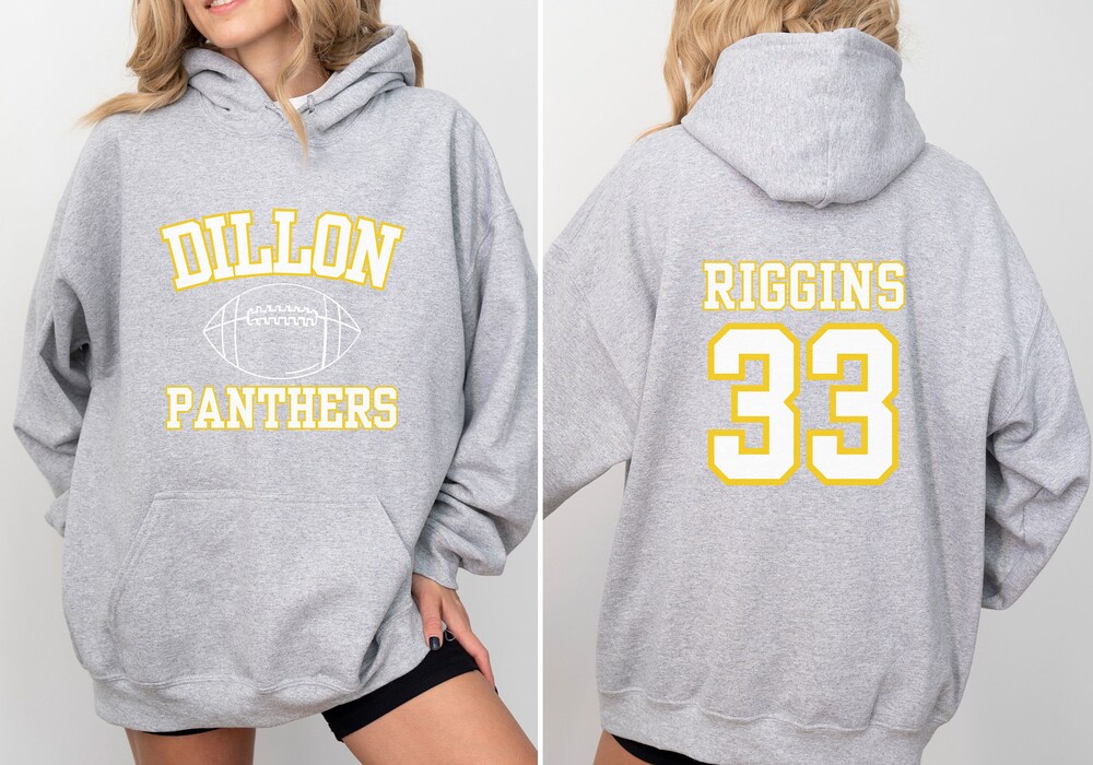 Dillon Panthers Unisex Hooded Sweatshirt, Friday Night Lights, Riggins 33, Panther Football Hoodie, Clear Eyes Full Hearts Cant Lose New Hoodie