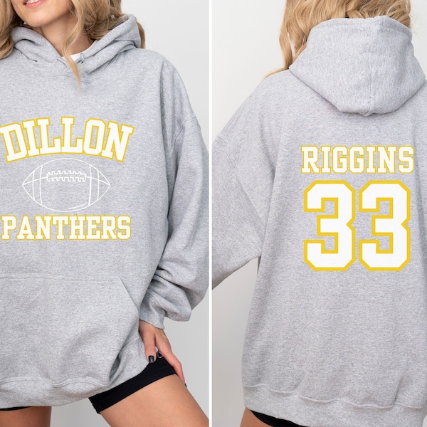 DILLON PANTHERS Unisex Hooded Sweatshirt, Friday Night Lights, Riggins 33, Panther Football Hoodie, Clear Eyes Full Hearts Cant Lose