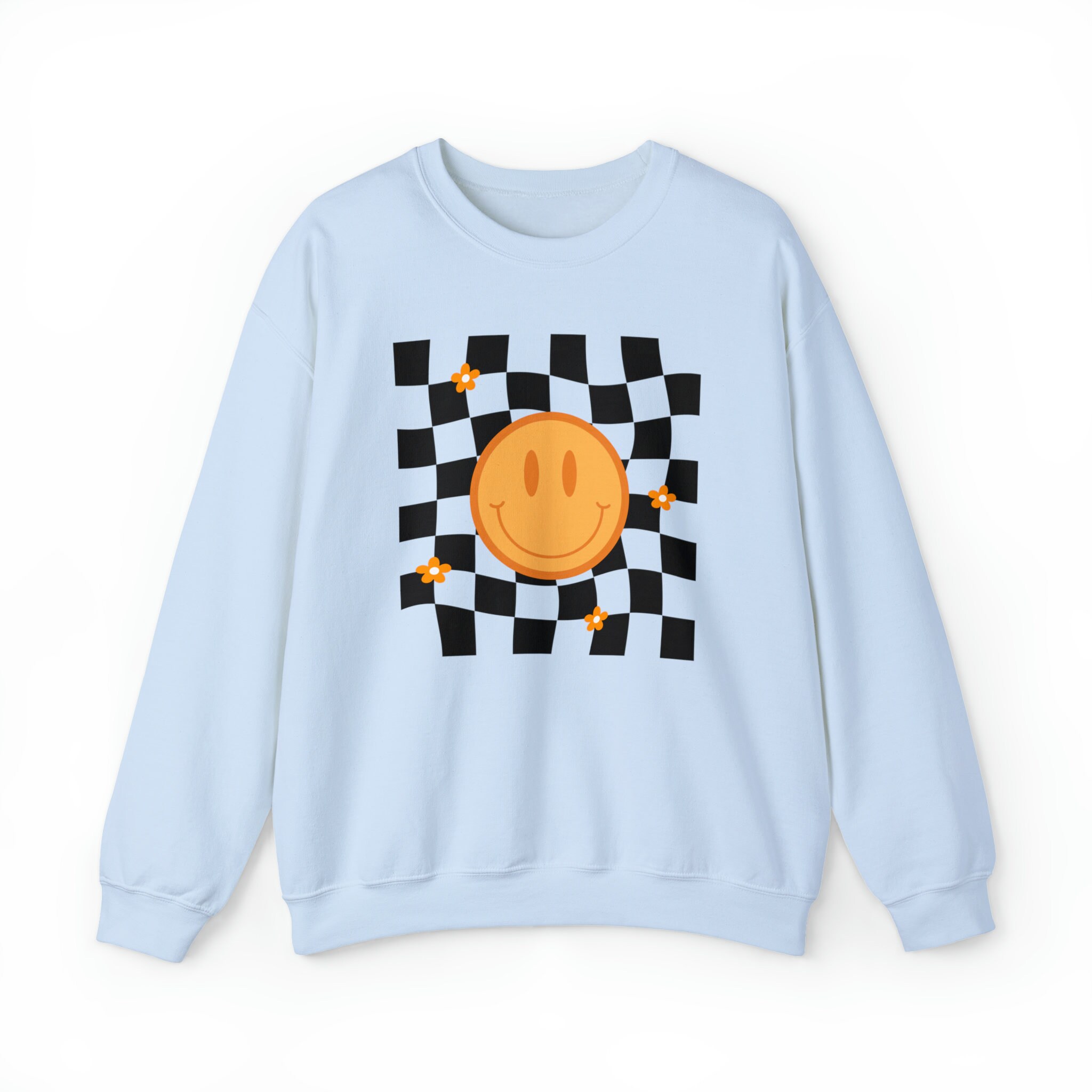 RETRO Smiley Face Sweatshirt,unisex Heavy Blend™ Crewneck
