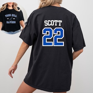 TREE HILL RAVENS, Unisex Garment-Dyed T-shirt Comfort Colors, Scott 22, North Carolina, One Tree Hill Gifts, Jersey