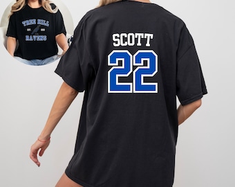 TREE HILL RAVENS, Unisex Garment-Dyed T-shirt Comfort Colors, Scott 22, North Carolina, One Tree Hill Gifts, Jersey