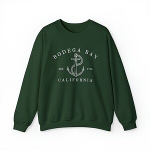 BODEGA BAY California, Unisex Heavy Blend™ Crewneck Sweatshirt, San Fransisco Bay, Women's Crewnecks, Summer, Nautical Aesthetic Sweatshirt image 2