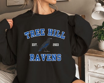 TREE HILL Ravens, OTH, Tree Hill Athletics, Unisex Heavy Blend™ Crewneck Sweatshirt, Graphic Sweatshirt, Tree Hill Sweatshirt, Oth Gifts