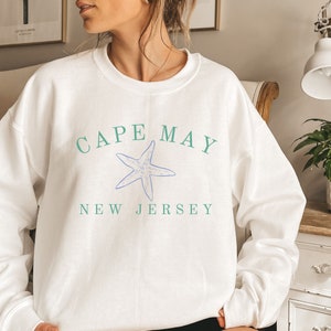 CAPE MAY New Jersey Sweatshirt, Unisex Heavy Blend™ Crewneck Sweatshirt, Vintage Sweatshirts, Beach Vibe Crewneck, Gifts for Her