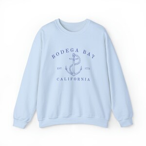 BODEGA BAY California, Unisex Heavy Blend™ Crewneck Sweatshirt, San Fransisco Bay, Women's Crewnecks, Summer, Nautical Aesthetic Sweatshirt image 4