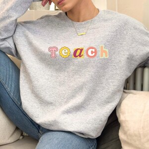 TEACHER Unisex Heavy Blend™ Crewneck Sweatshirt, Back to School, Teacher Sweatshirt, Gifts for Teacher, School Supplies