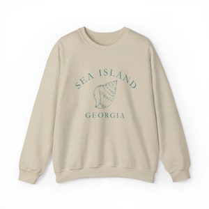 SEA ISLAND Georgia Sweatshirt, Unisex Heavy Blend™ Crewneck Sweatshirt, Women's Crewneck, Beach Vibe Sweatshirt, Nautical Sweatshirt image 8