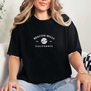 BEACON HILLS TShirt, Unisex Garment-Dyed T-shirt, Teen Wolf Merch, Beacon Hills California, Teen Wolf Shirts