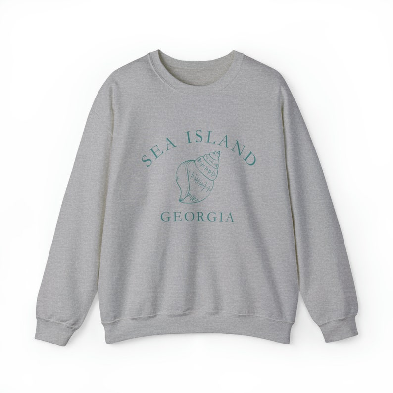 SEA ISLAND Georgia Sweatshirt, Unisex Heavy Blend™ Crewneck Sweatshirt, Women's Crewneck, Beach Vibe Sweatshirt, Nautical Sweatshirt image 9