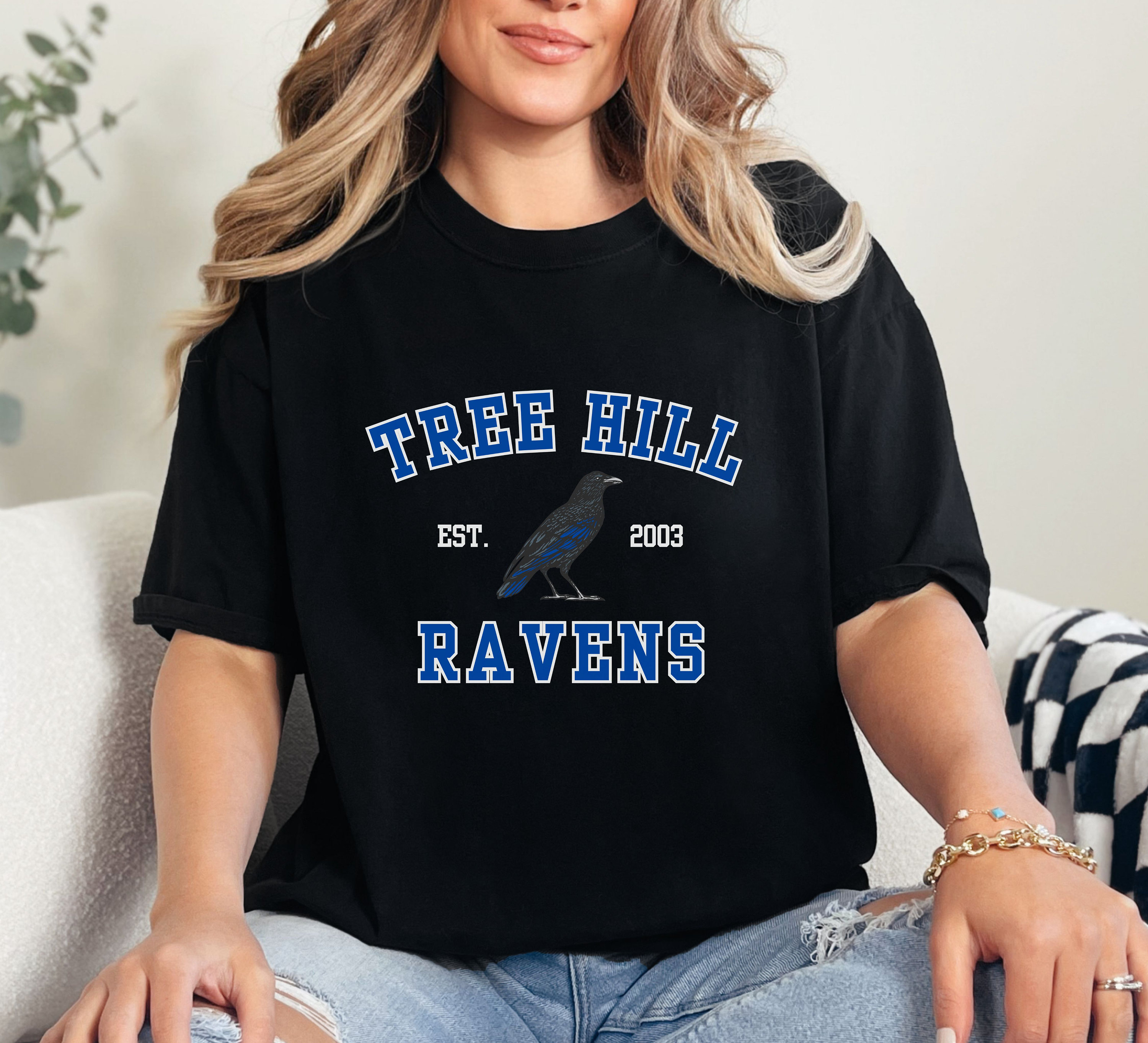TREE HILL RAVENS Comfort Colors Unisex Garment-dyed, Sporty T