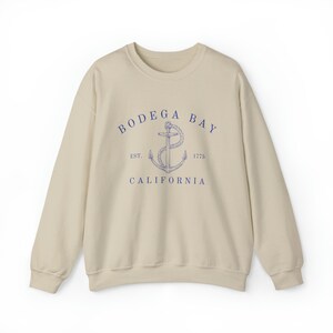 BODEGA BAY California, Unisex Heavy Blend™ Crewneck Sweatshirt, San Fransisco Bay, Women's Crewnecks, Summer, Nautical Aesthetic Sweatshirt image 8