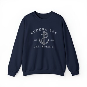 BODEGA BAY California, Unisex Heavy Blend™ Crewneck Sweatshirt, San Fransisco Bay, Women's Crewnecks, Summer, Nautical Aesthetic Sweatshirt image 6