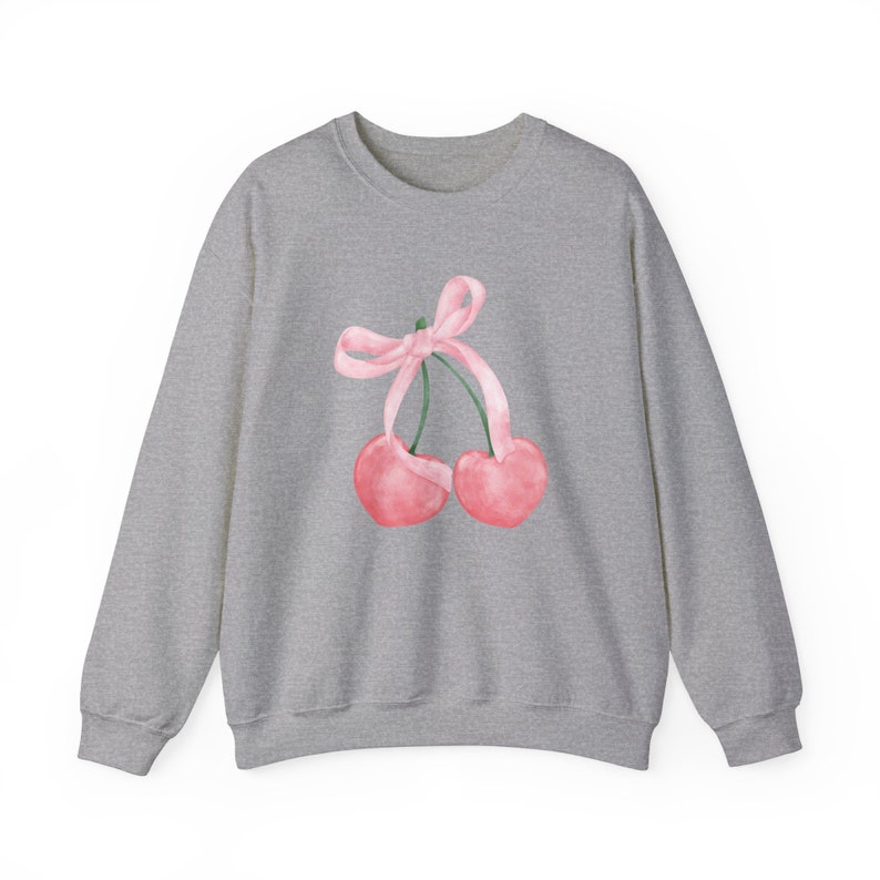 COQUETTE CHERRY Unisex Heavy Blend™ Crewneck Sweatshirt, CUTE Cherries