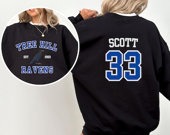 TREE HILL RAVENS Unisex Heavy Blend™ Crewneck Sweatshirt, Scott 33, One Tree Hill, Oth Merch, Ravens Gifts, North Carolina, Tv Gifts