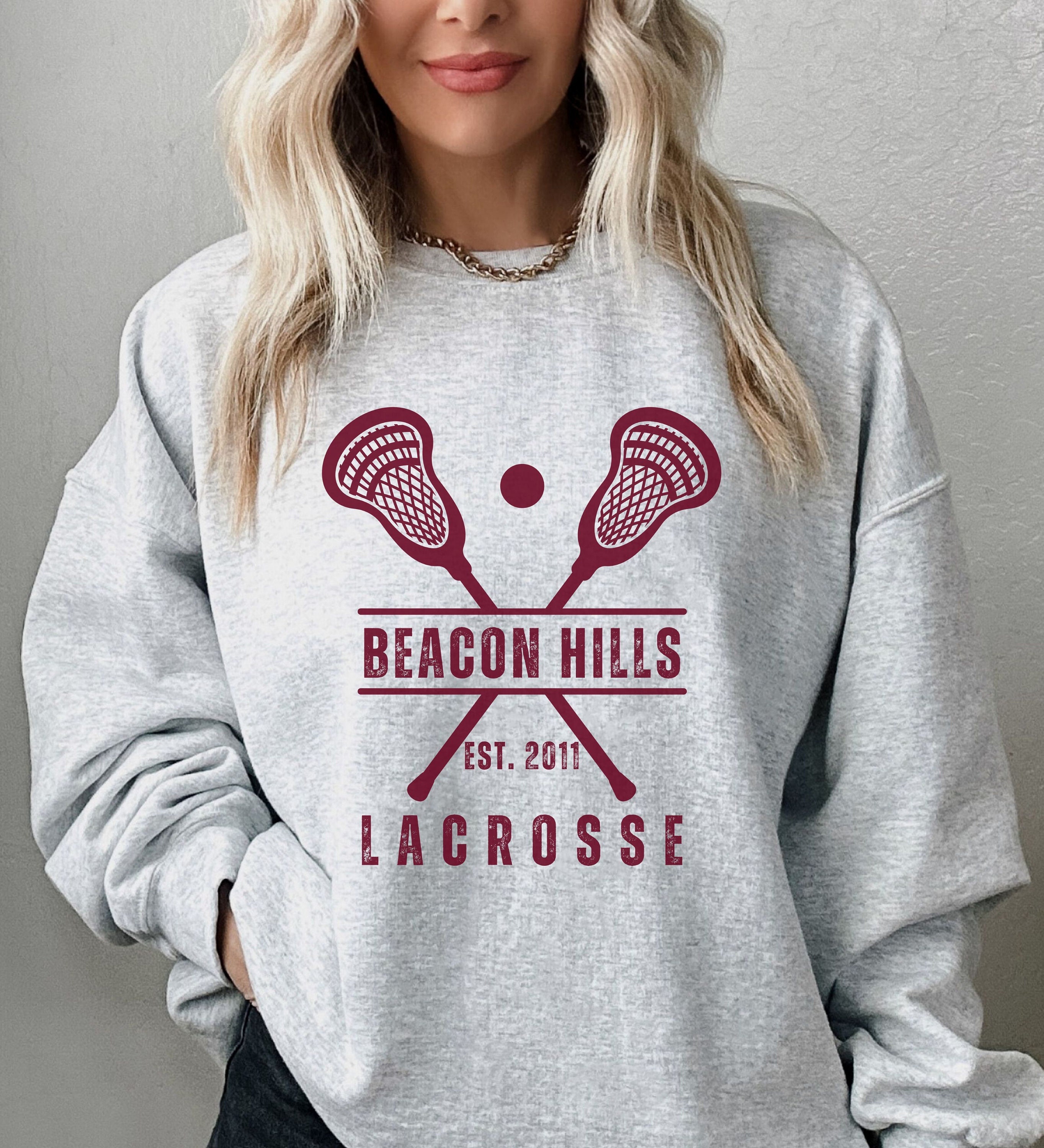  McCall 11 Teen Wolf Beacon Hills Inspired Lacrosse Hoodie Adult  Fashion : Clothing, Shoes & Jewelry