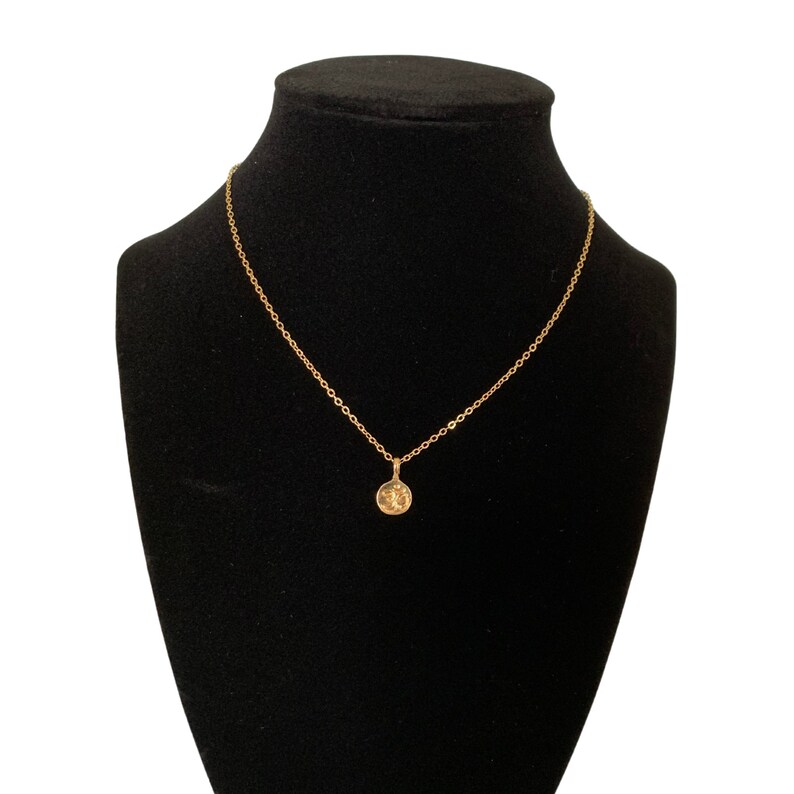 14k gold plated Mantra necklace