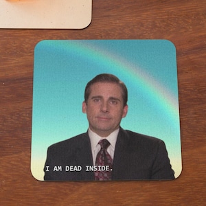 Michael Scott Coaster, The Office Drink Coasters, Steve Carell Gift, The Office Fan