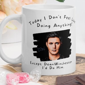 Dean Winchester Mug, Supernatural Mug, Supernatural Cup, Jensen Ackles Fan, Supernatural Gift, Mothers Day Gifts