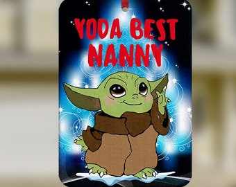 Yoda Best Nanny Car Freshener, Funny Car Air Freshener, Gifts For Nanny, Car Freshie, Air Freshener Car, Car Freshener, Nanny Gift