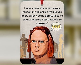 The Office Air Freshener, Dwight Schrute Car Freshener, Dwight Schrute Gift, Car Air Freshener, Car Freshie, Car Charm, Funny Air Freshner