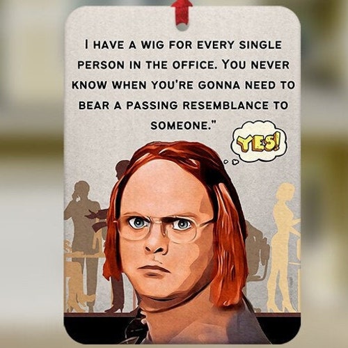 Dwight Schrute Air Freshener the Office Car Freshener Dwight Etsy UK