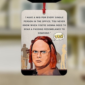 The Office Air Freshener, Dwight Schrute Car Freshener, Dwight Schrute Gift, Car Air Freshener, Car Freshie, Car Charm, Funny Air Freshner