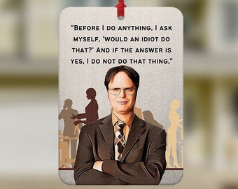 Dwight Schrute Air Freshener, The Office Car Freshener, Dwight Schrute Gift, Car Air Freshener, Car Freshie, Car Charm, Funny Air Freshener