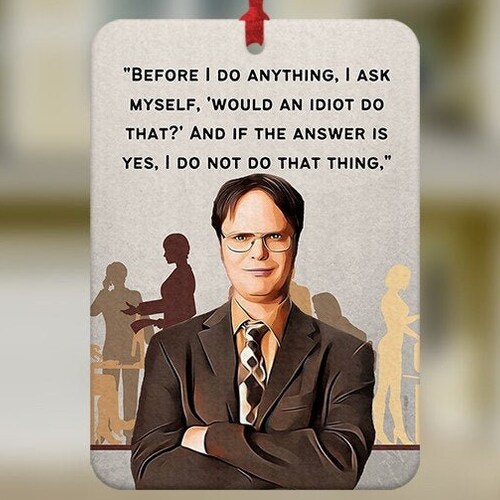 Dwight Schrute Air Freshener the Office Car Freshener Dwight Etsy UK