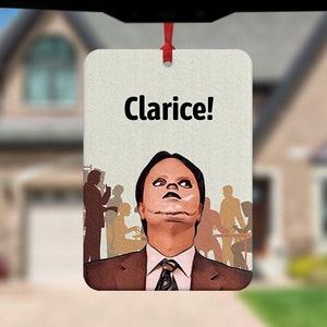 Dwight Schrute Air Freshener, The Office Car Freshener, Dwight Schrute Gift, Car Air Freshener, Car Freshie, Car Charm, Funny Air Freshener