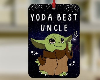 Yoda Best Uncle Air Freshener, Funny Car Air Freshener, Uncle Gift, Car Freshie, Air Freshener Car, Car Freshener, Gifts For Uncle