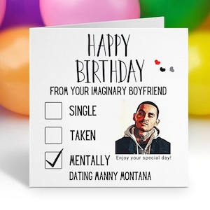 Manny Montana Geburtstagskarte, Boss Bitch Bday Karte, Good Girls Geburtstagskarte, Good Girls TV Show Karte, Rio Happy Birthday Karte