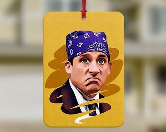 Aromatizador de carro do The Office, aromatizador de carro do Steve Carell, aromatizador de carro do Michael Scott, aromatizador de carro, enfeite de carro, aromatizador de carro engraçado