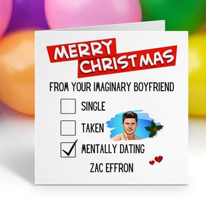 Zac Effron Weihnachtskarte, Witzige Weihnachtskarte, Lustige Weihnachtskarte, Frohe Weihnachten Karte