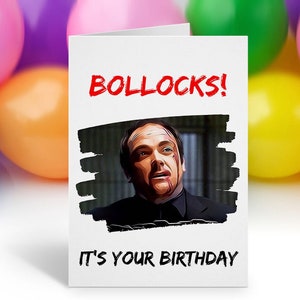 Crowley Birthday Card, Supernatural Show Bday Card, Funny Birthday Card, Rude and Funny Card, Happy Birthday Card